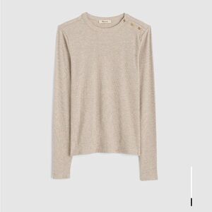 Madewell Light Tan Crewneck Sweater
